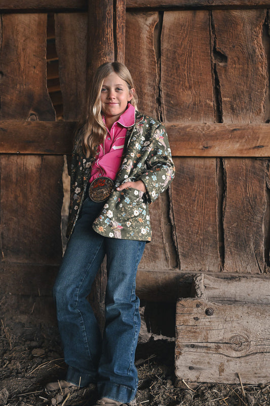 Floral Cowgirl Corded Blazer WB4005Y