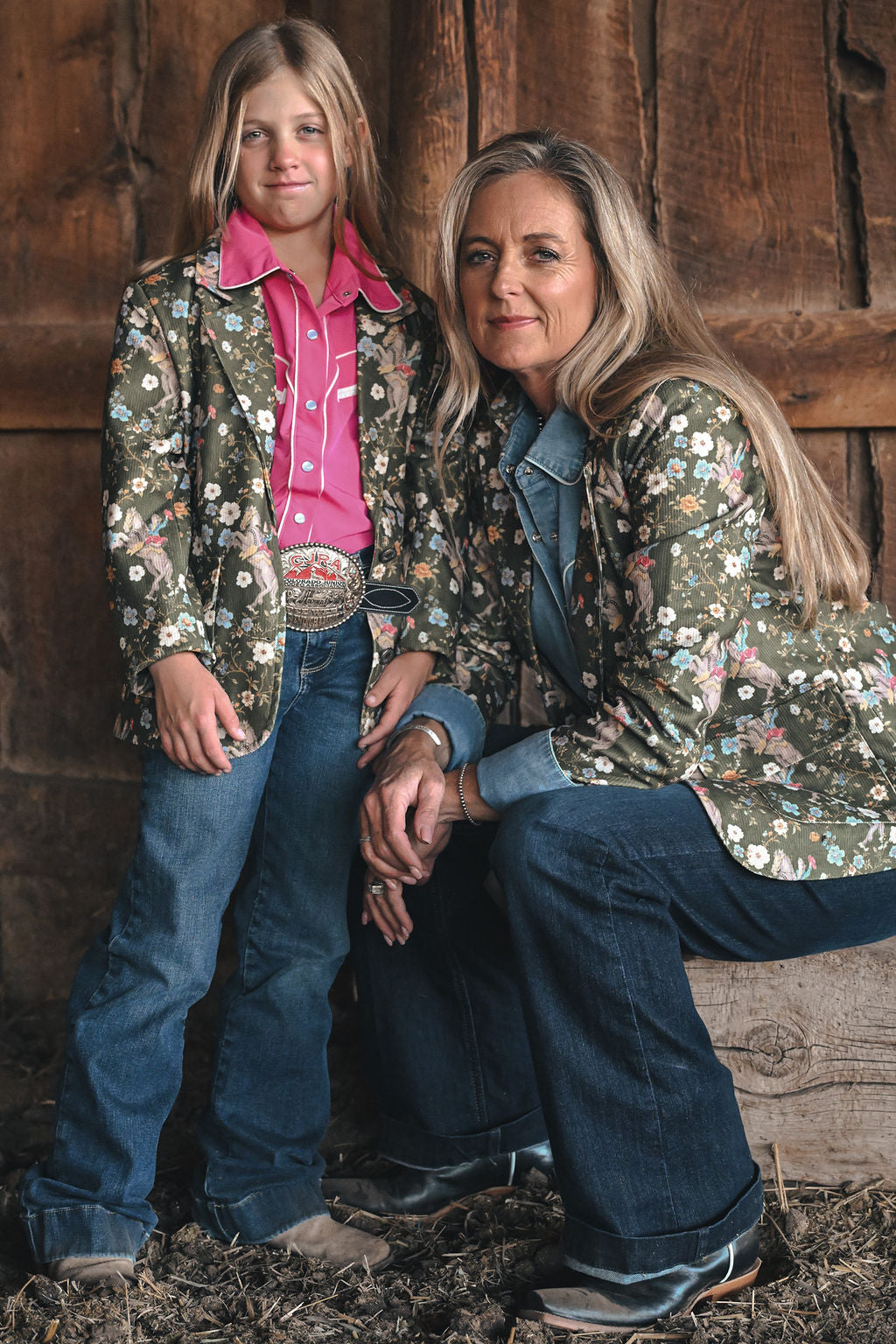 Floral Cowgirl Corded Blazer WB4005Y
