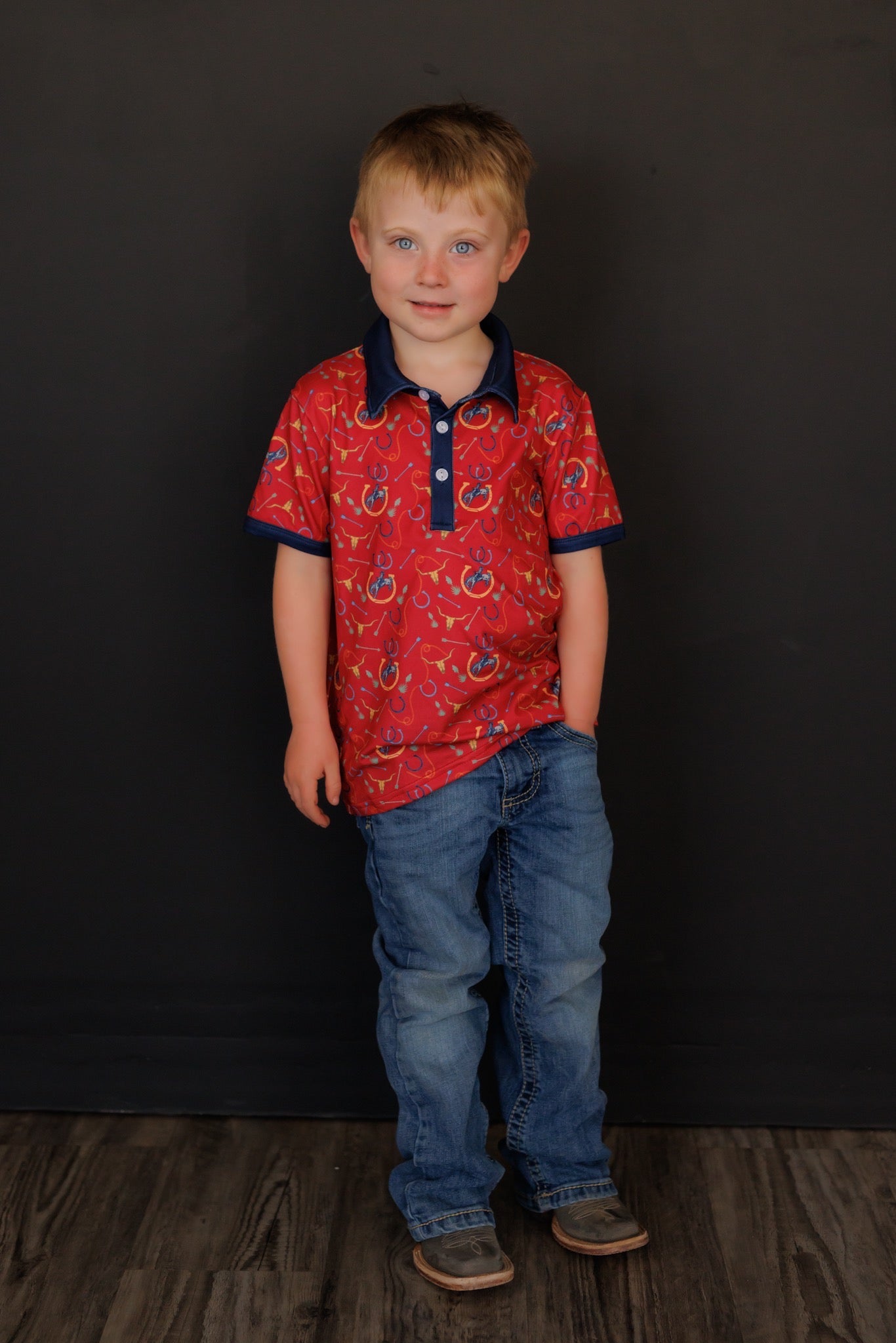 RED ARROW COWBOY POLO WB33