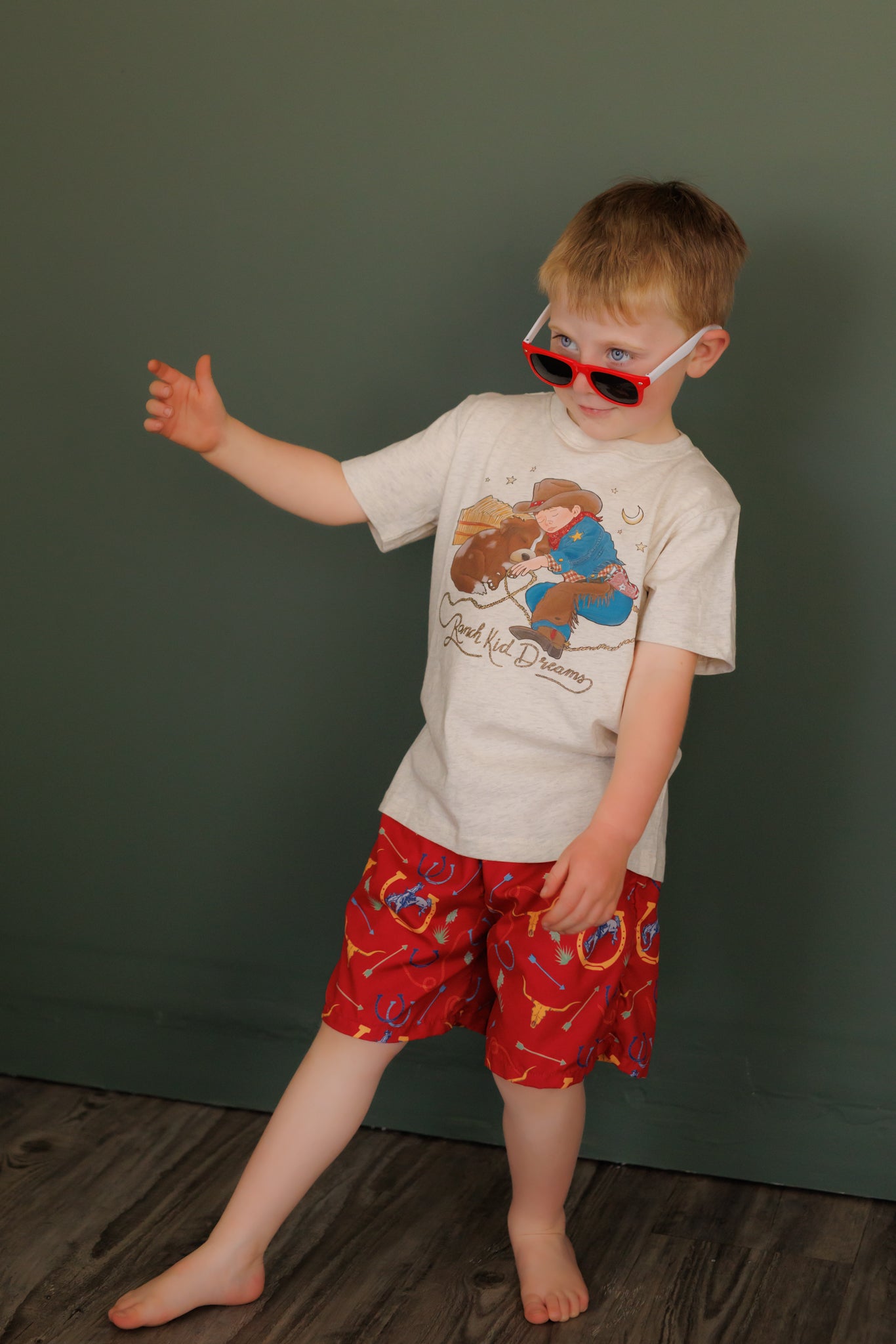 Red Arrow Cowboy Swimsuit WB91