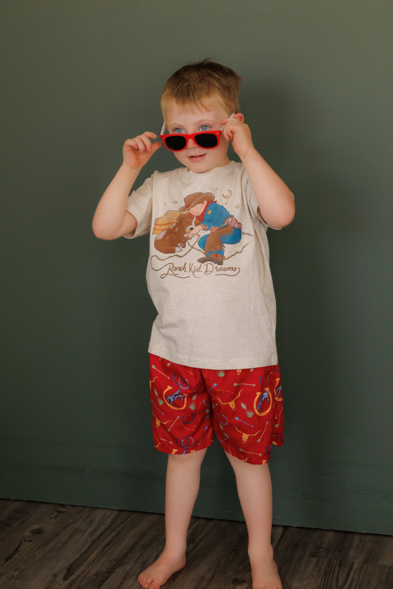 Red Arrow Cowboy Swimsuit WB91