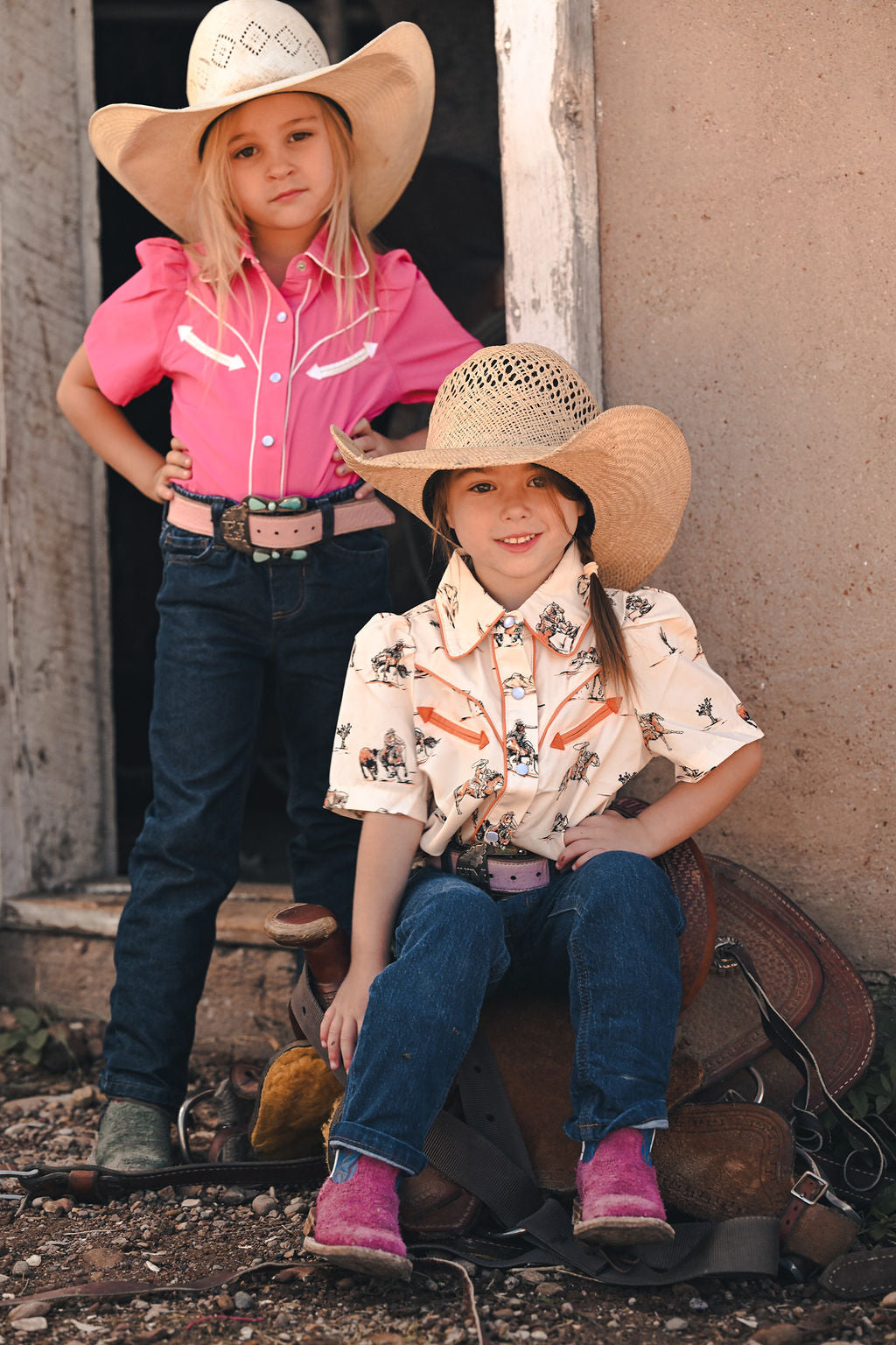 Western Things Short Sleeve Pearl Snap Shirt (WB2707)