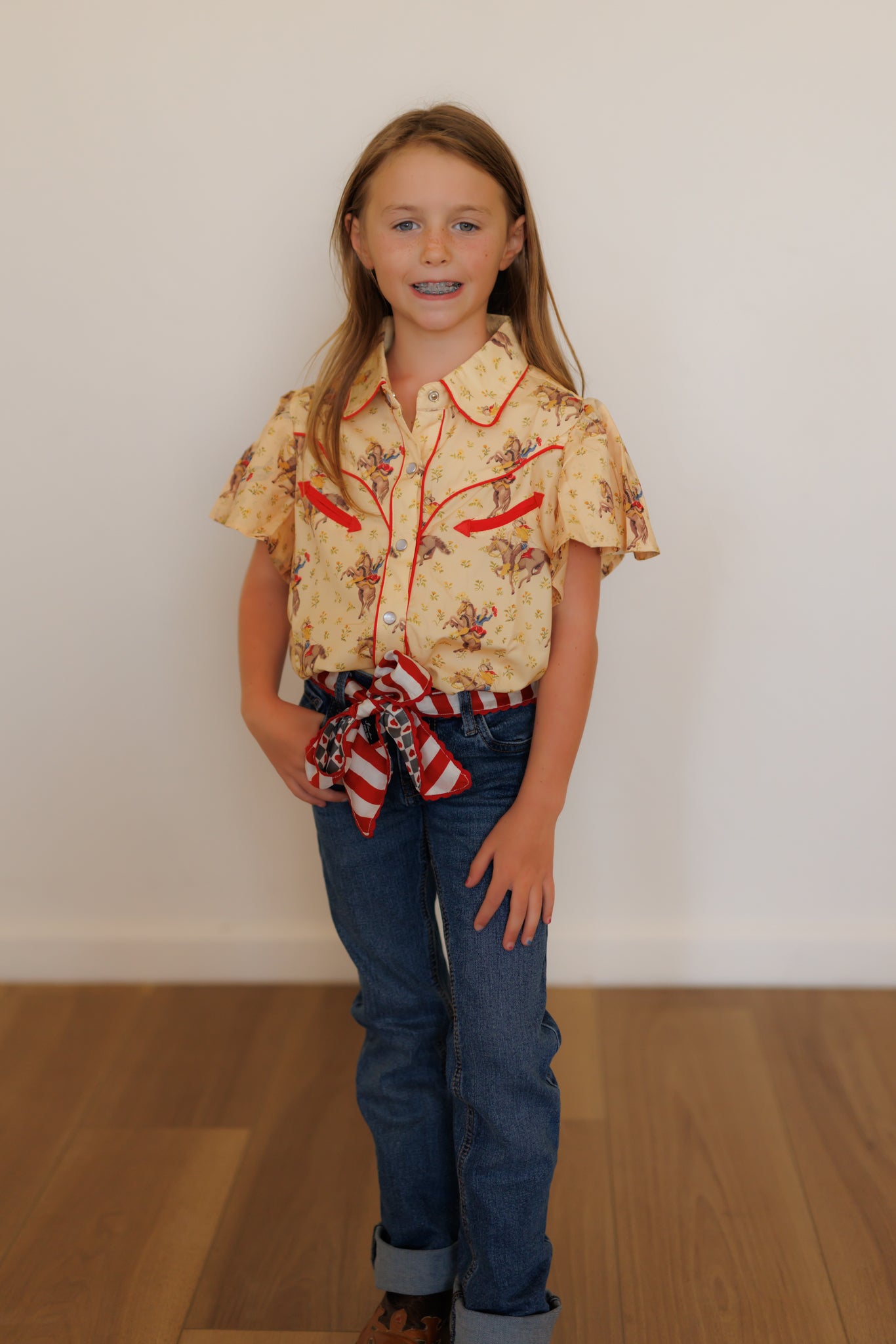 PRAIRIE GOLD FLUTTER SLEEVE WB2728