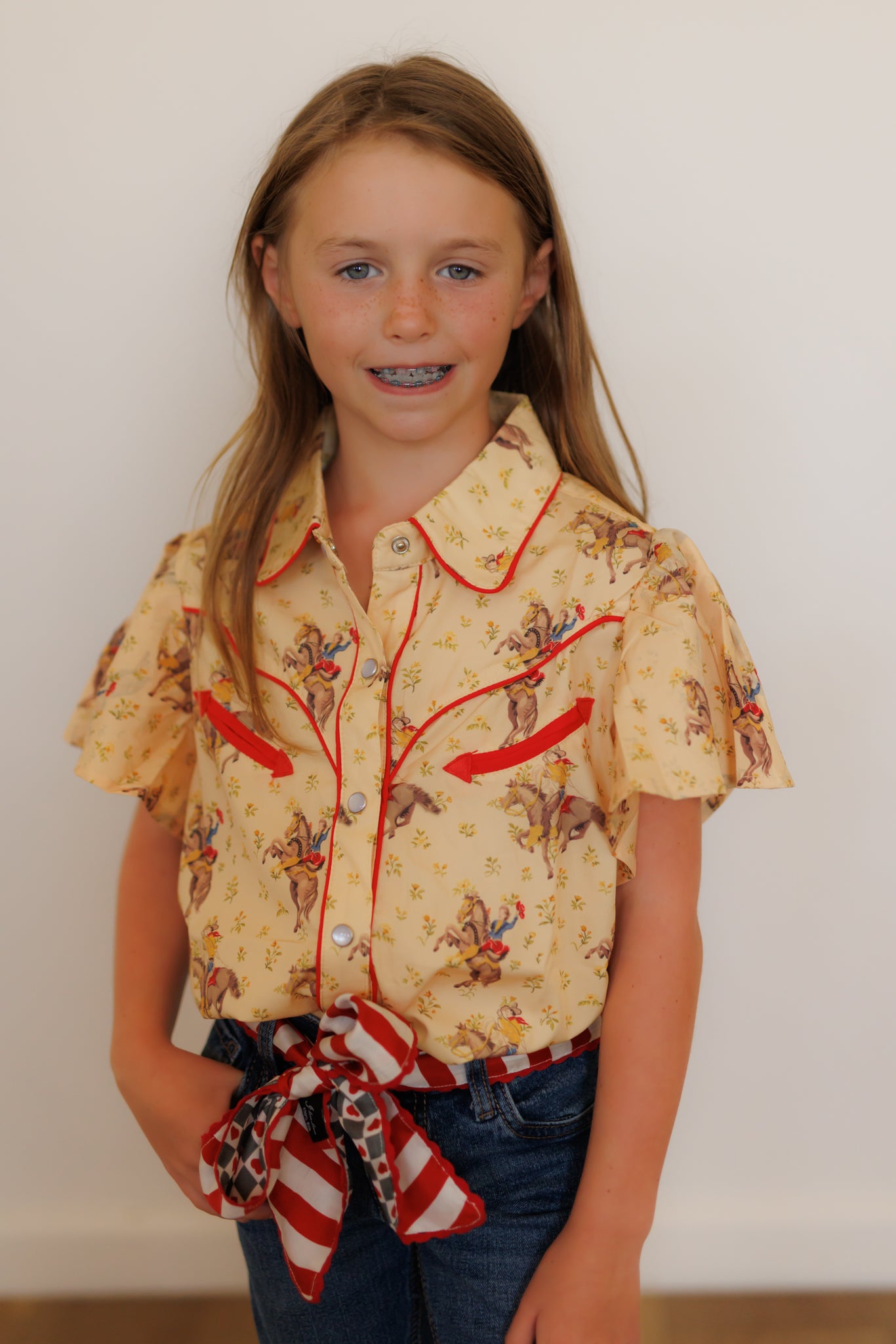 PRAIRIE GOLD FLUTTER SLEEVE WB2728