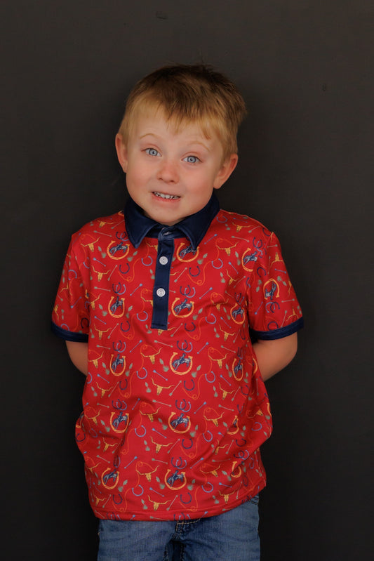 RED ARROW COWBOY POLO WB33